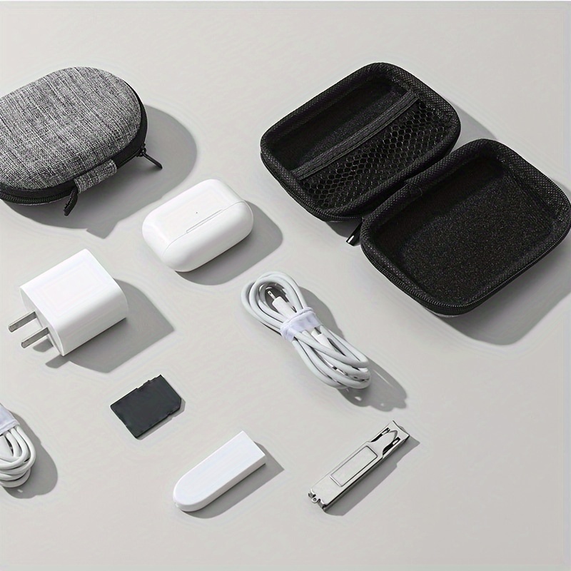 Digital Data Cable Storage Bag, Earphone Charger Packing Bag, Portable Phone Power USB Organizer For Travel
