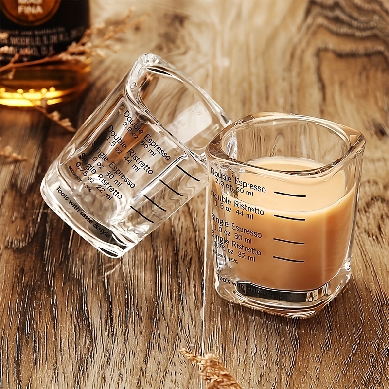 Glass Measuring Cup With Scale Shot Glass Liquid Glass Ounce Cup - Temu
