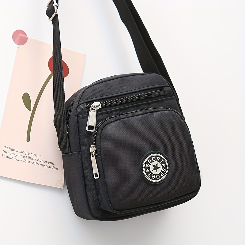 Womens Nylon Floral Shoulder Bag Crossbody Bag Messenger Bags