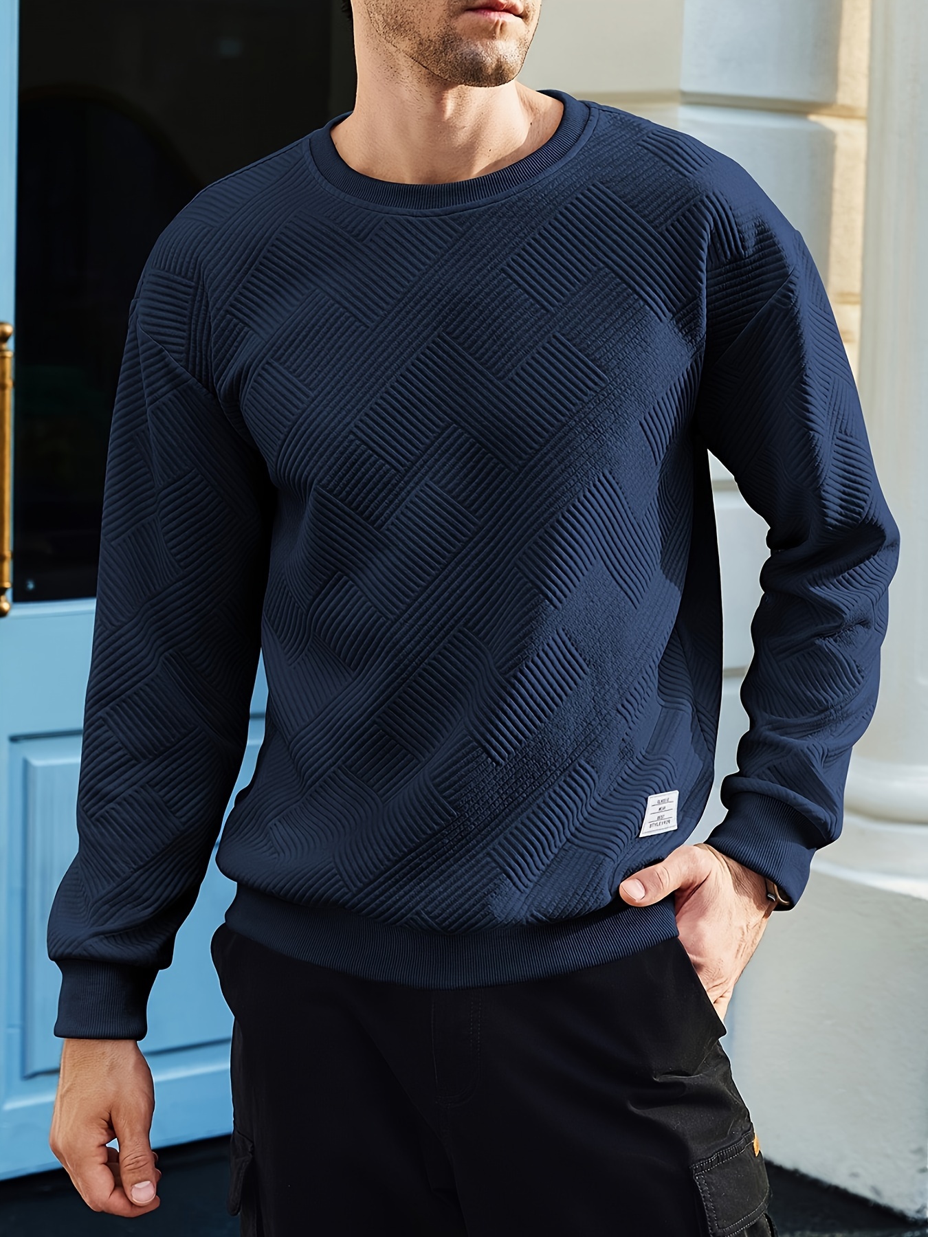 Mens discount navy sweatshirts