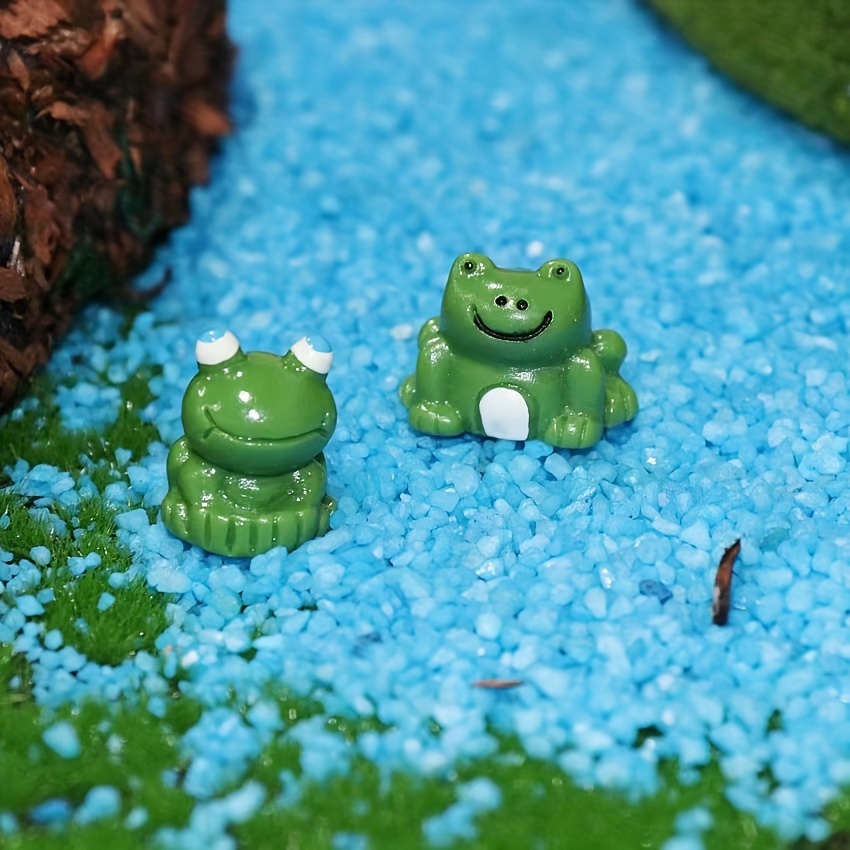 Resin Mini Frogs Statue Cute Frog Miniature Figurines Home - Temu