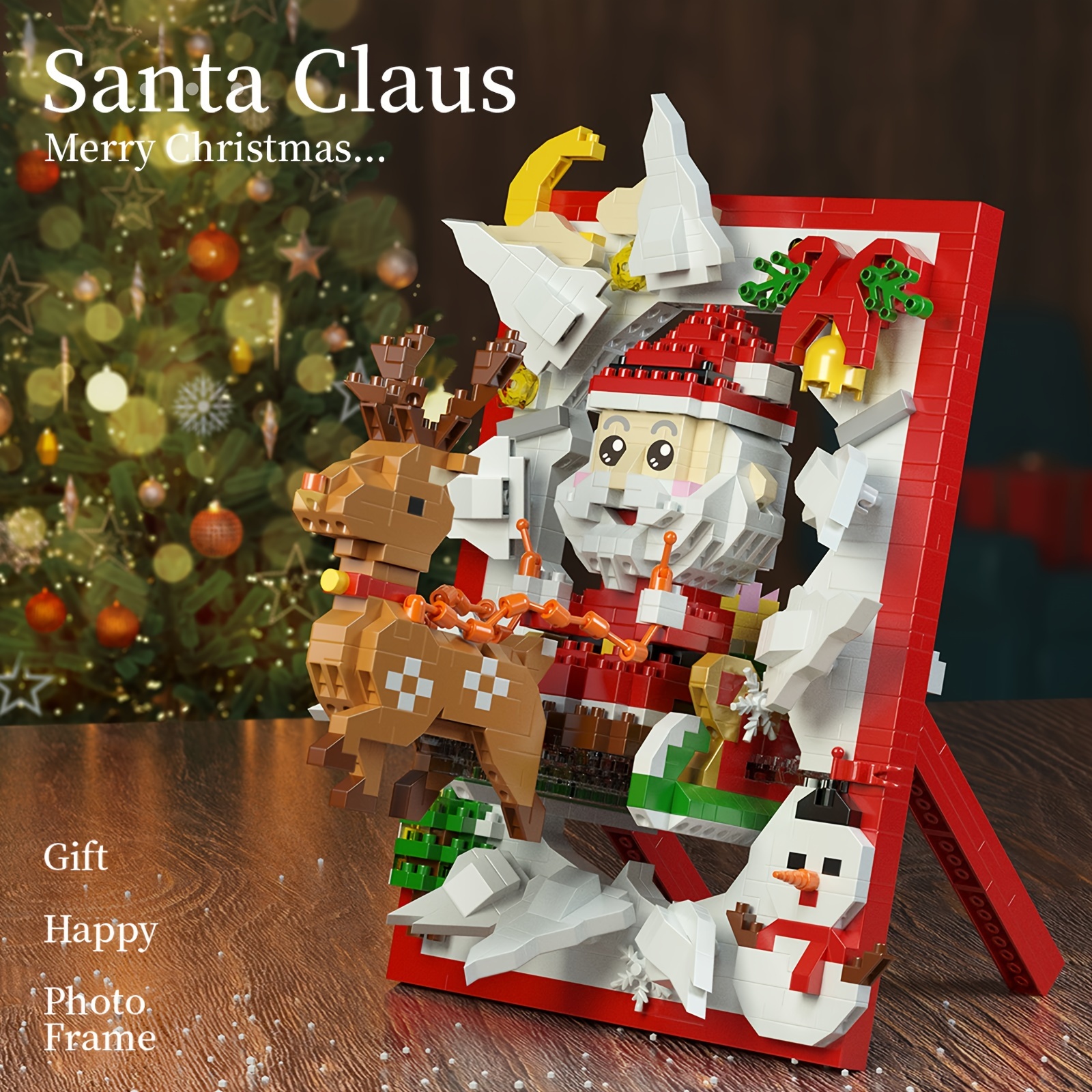 Christmas Photo Album Building Blocks Holiday Creative - Temu