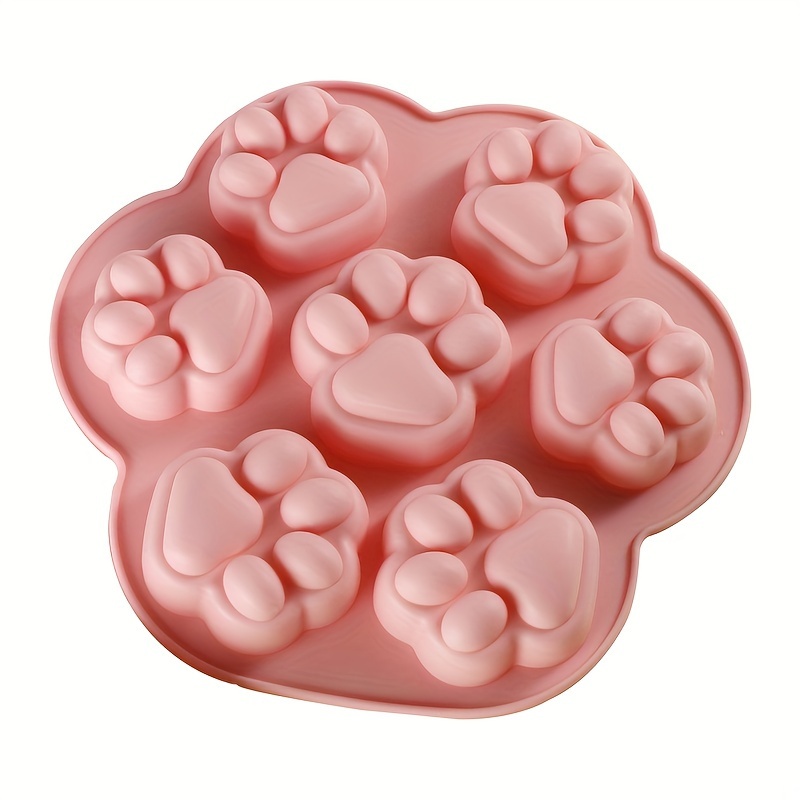 Silicone Paw Print Mold 7 Cavity Dog Treat Molds Non stick - Temu