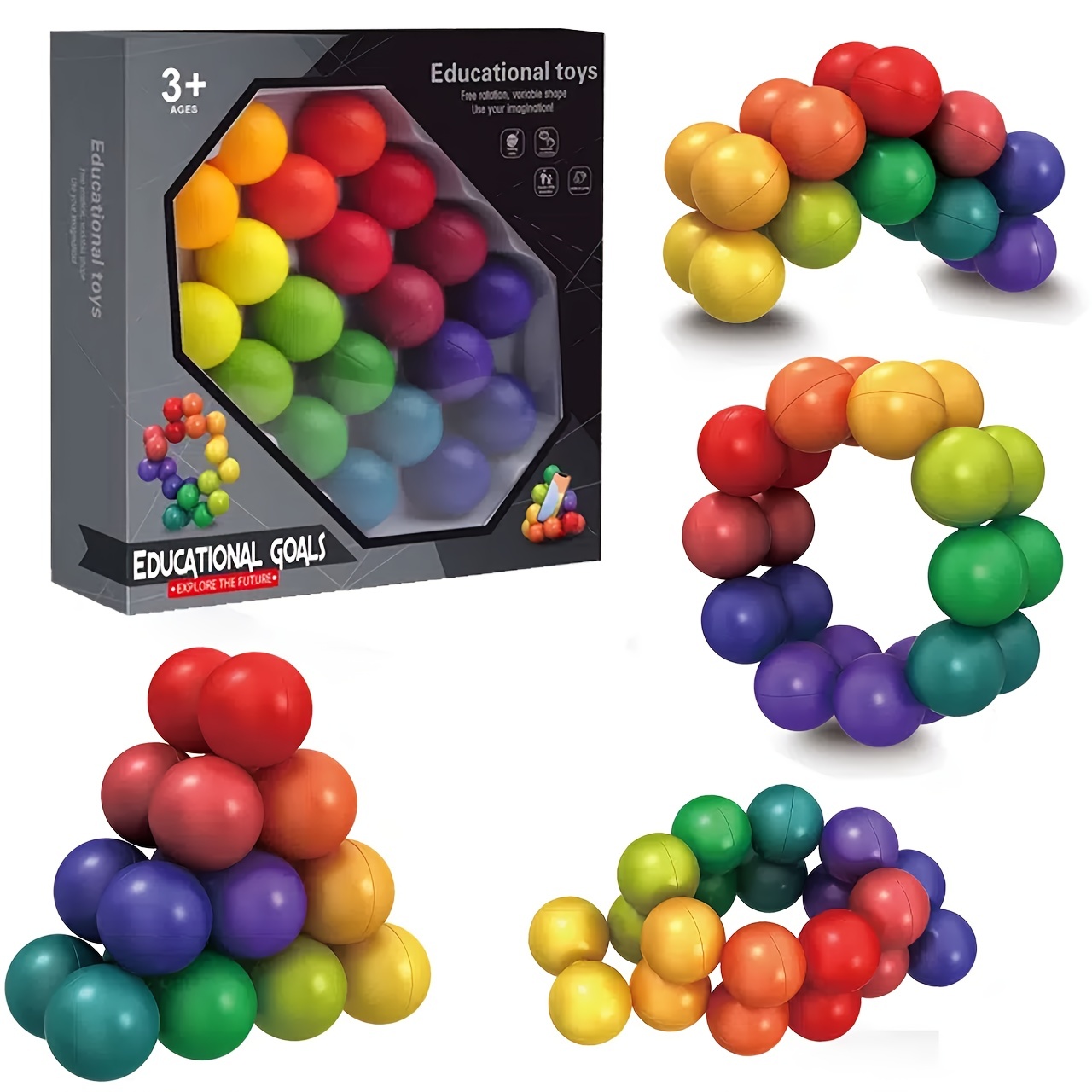 1pc Random Three-Dimensional Variety Magic Cube Anti Stress Toy, 5