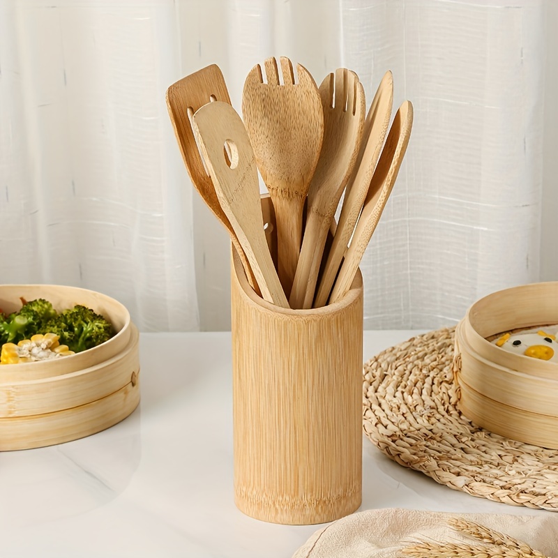 Bamboo Cooking Utensils 6PC Set Merry Christmas Gifts, Cooking Kitchen  Utensi