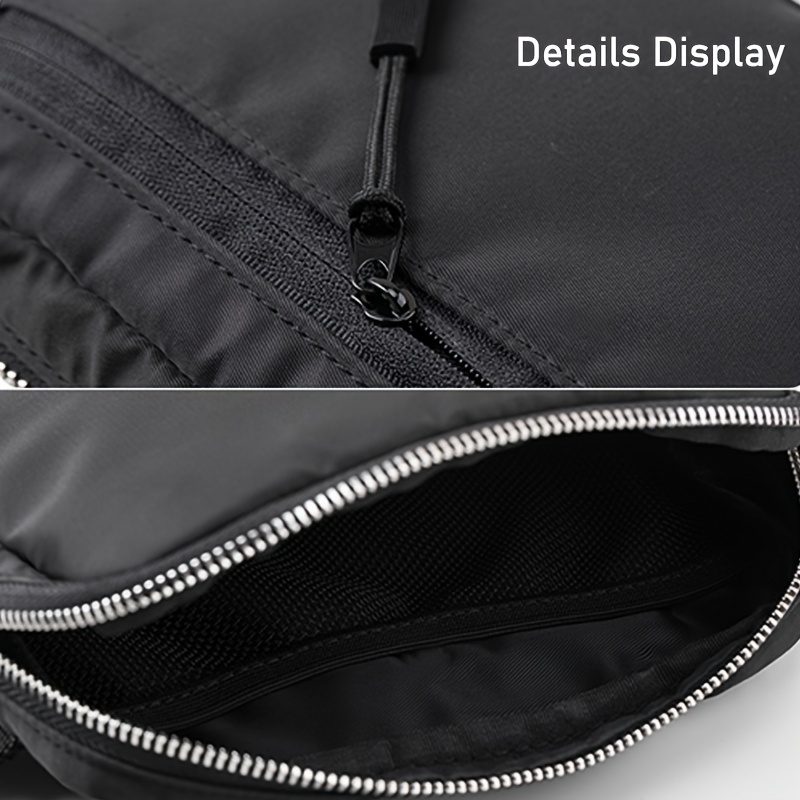 Casual Men Shoulder Chest Bag Nylon Waterproof Outdoor Sport Running  Cycling Belt Bag Large Capacity Travel Phone Pouch Bag - Temu