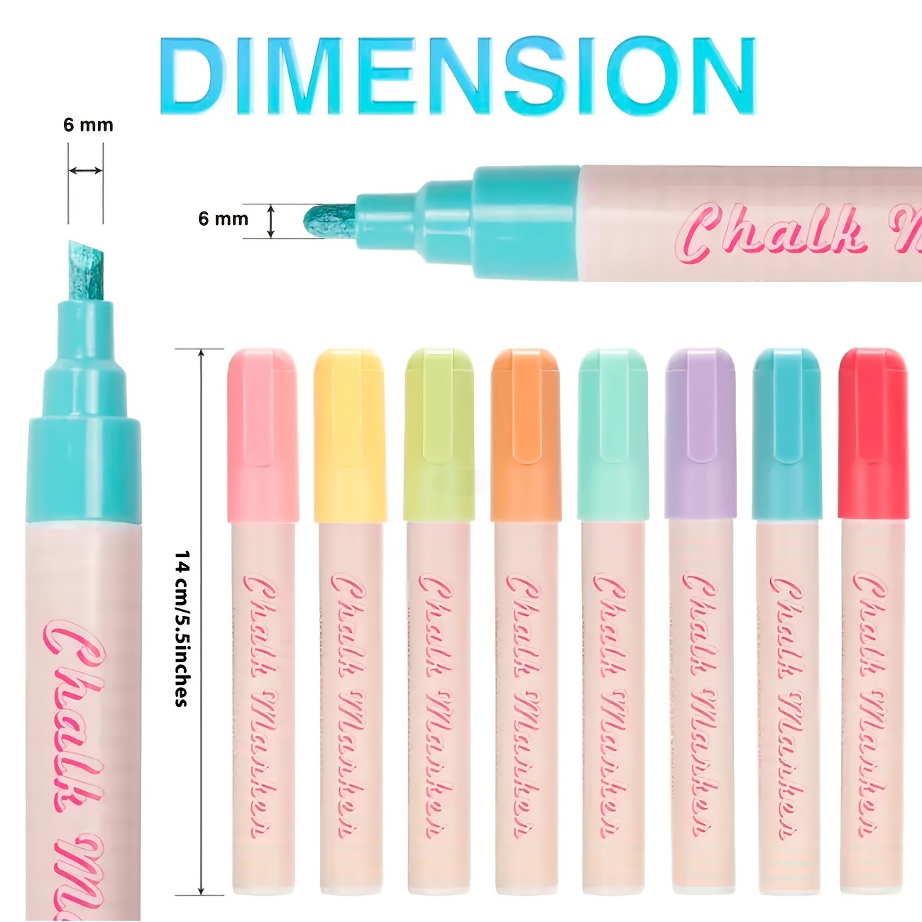 8 color Erasable Liquid Chalk Pens: Perfect Windows - Temu