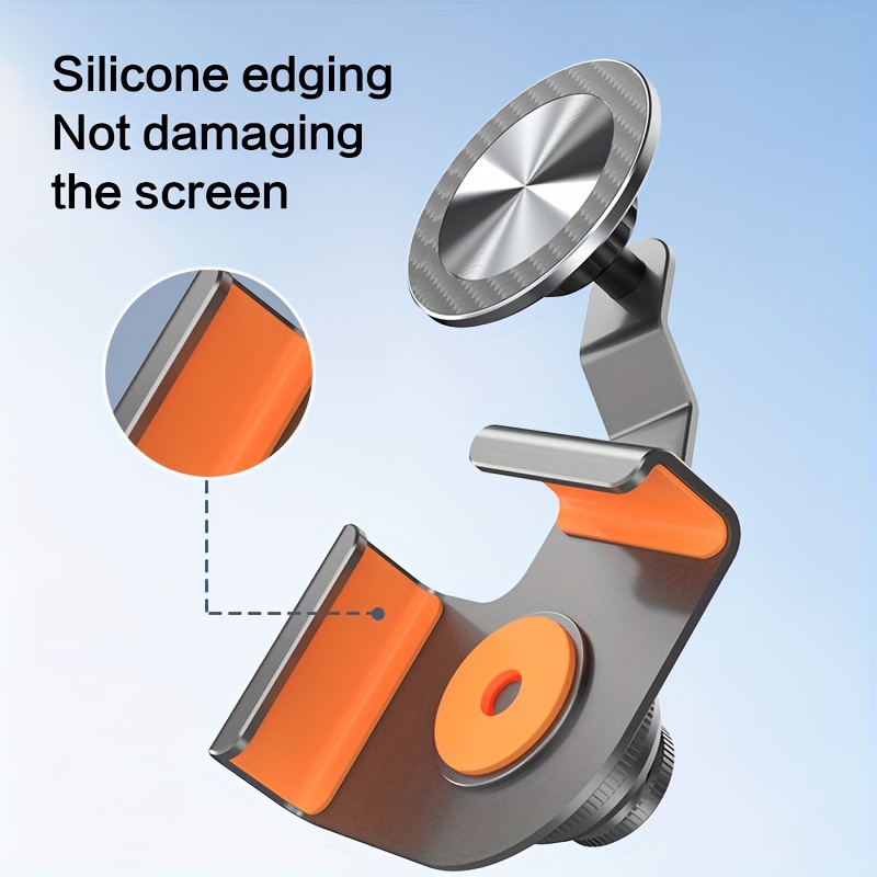 Phone Mount For Tesla Model 3/Y, Magnetic Car Screen Phone Mount For IPhone 15, 14, 13 Series And All Phones With Magnetic Case Foldable Phone Holder_voghion.com