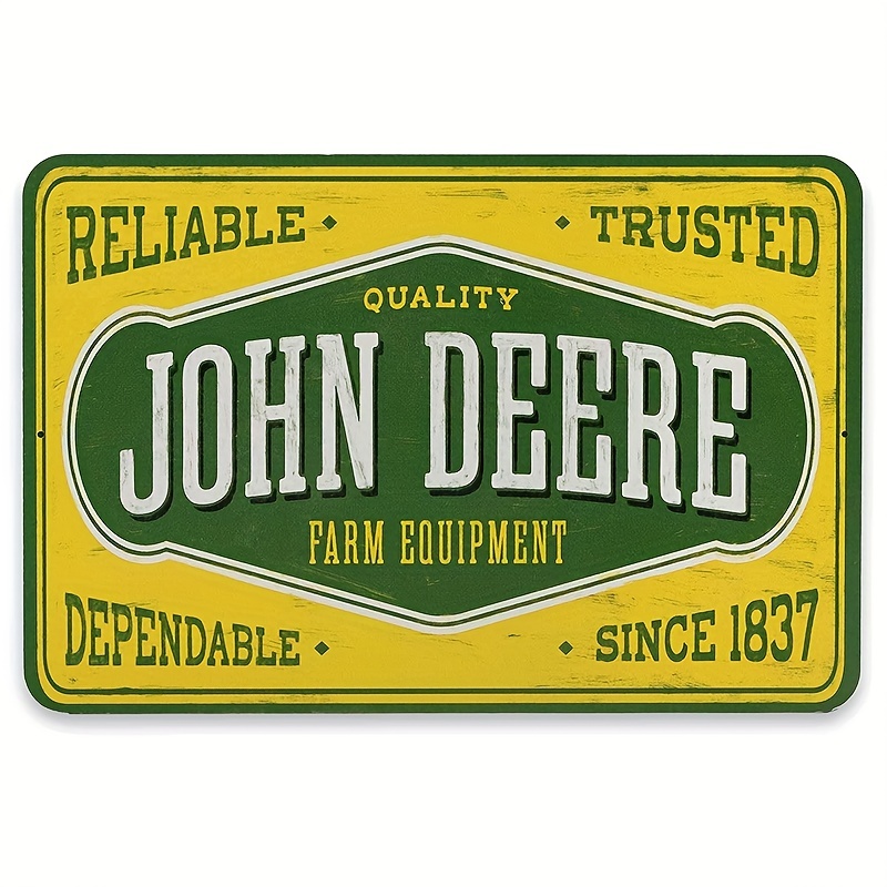 Metal Sign Open Road Brands John Deere Pattern Farm - Temu