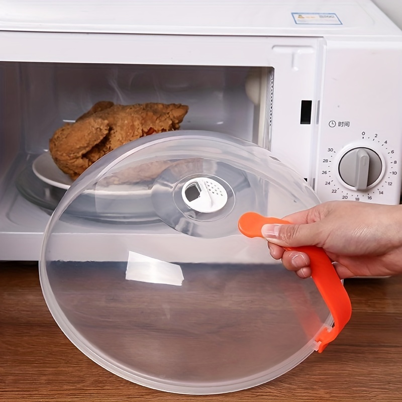 Protector para salpicaduras de microondas con caja de almacenamiento de  agua, tapa protectora para placa de microondas que mantiene el horno de