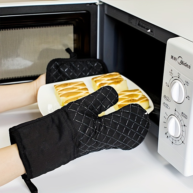 Non slip Oven Gloves Thickened Silicone Baking Gloves For - Temu