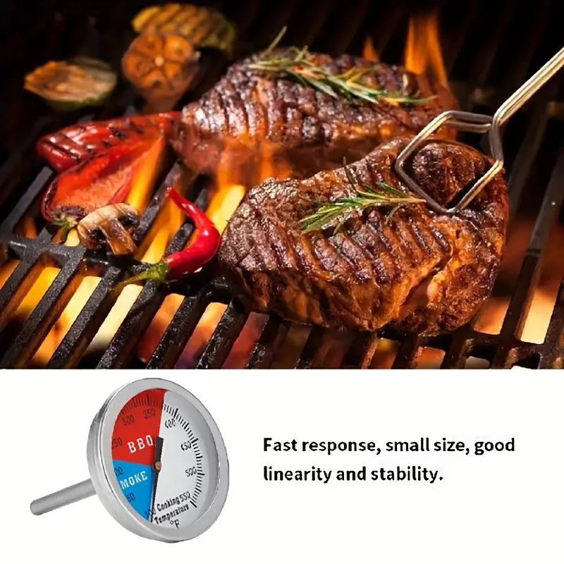 Oven Stainless Heat\-resistant Temperature Gauge Meter Kitchen Accessories  for BBQ Meat Baking Grilling No.02 