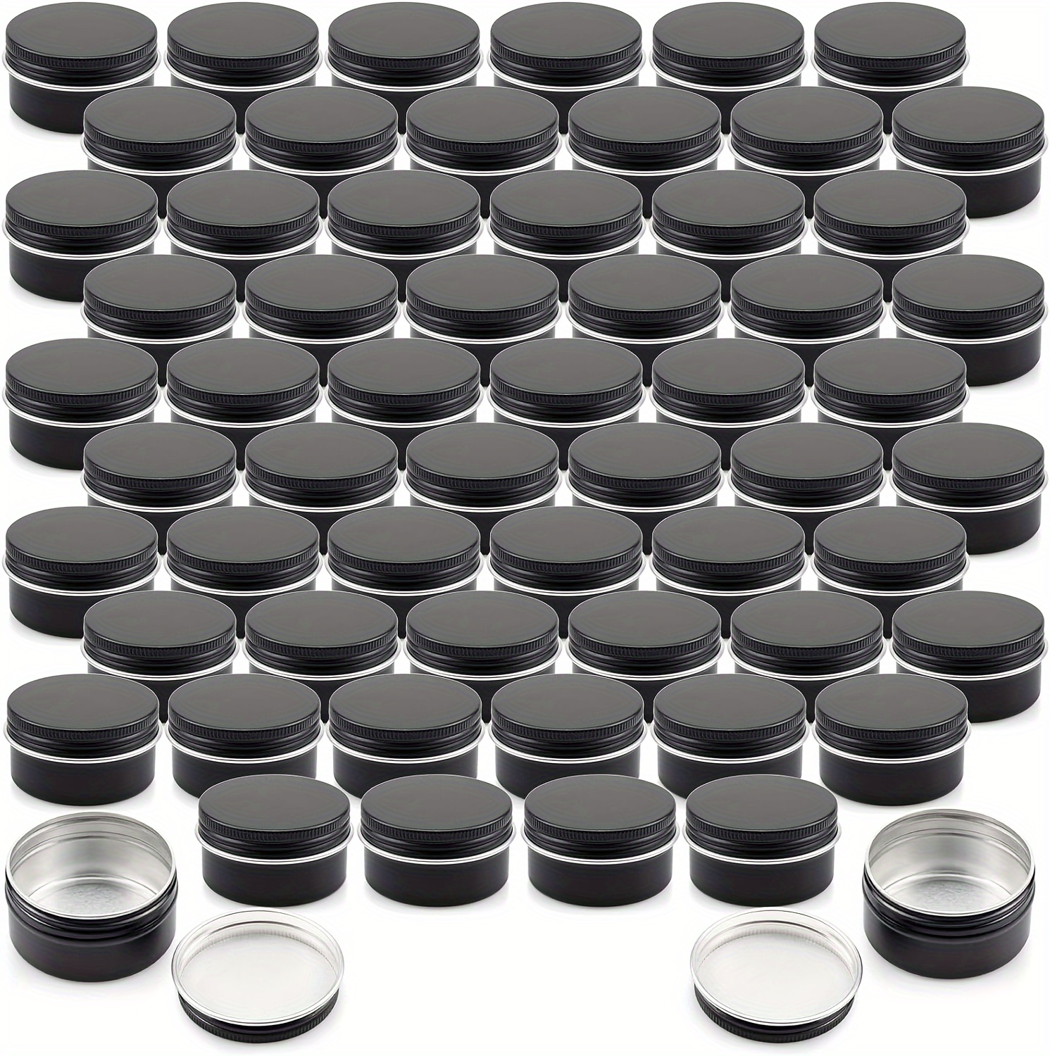 3/6 Pcs 1.35oz Aluminum Tin Jar, Round Metal Tins With Lids, Aluminum  Cosmetic Sample Containers With Screw Lid For Candle, Lip Balm,salve,eye  Shadow, Check Out Today's Deals Now