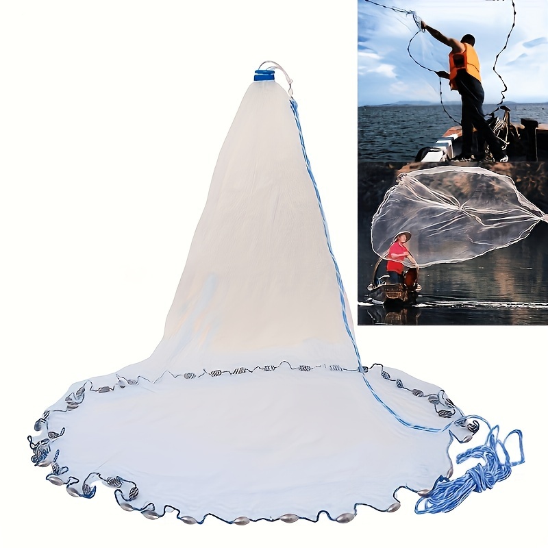 Fishing Net,2.4m Outdoor Nylon Monofilament Fishing Accessories