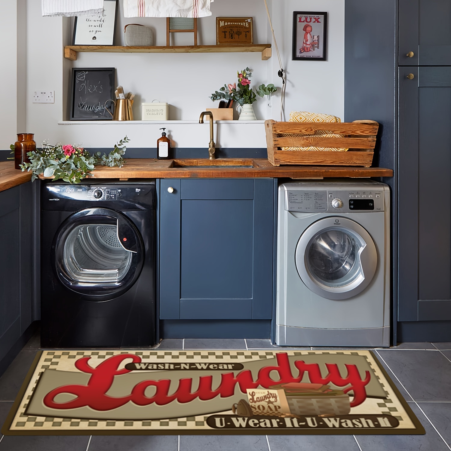 Laundry Rugs And Mats Laundry Room Decor Kitchen Flooring Laundry ...
