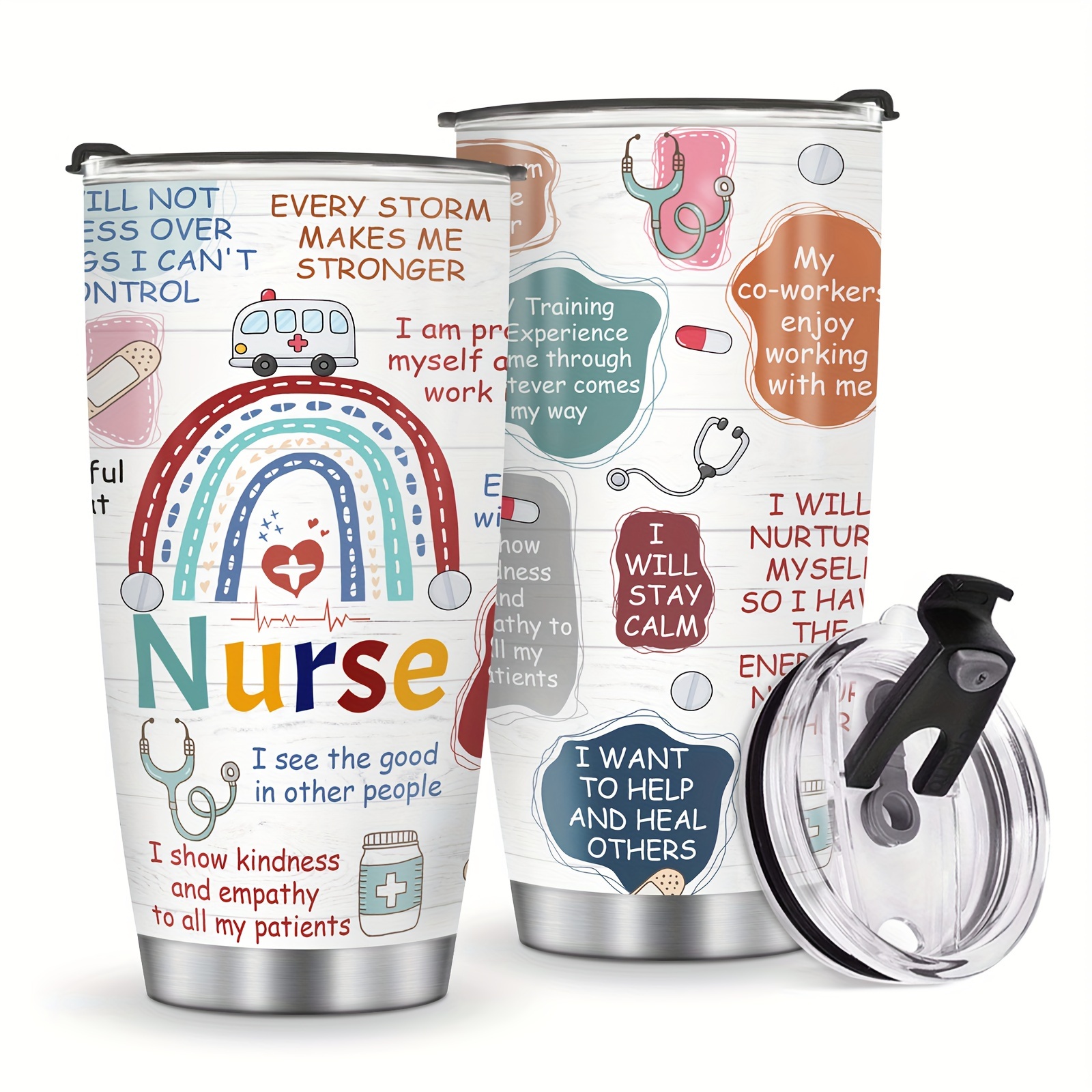 Nurse Water Bottle Nurse Gifts Sleep All Day Nurse All Night RN Gift Water  Bottle Tracker Motivational Water Bottle nurse Tumbler 