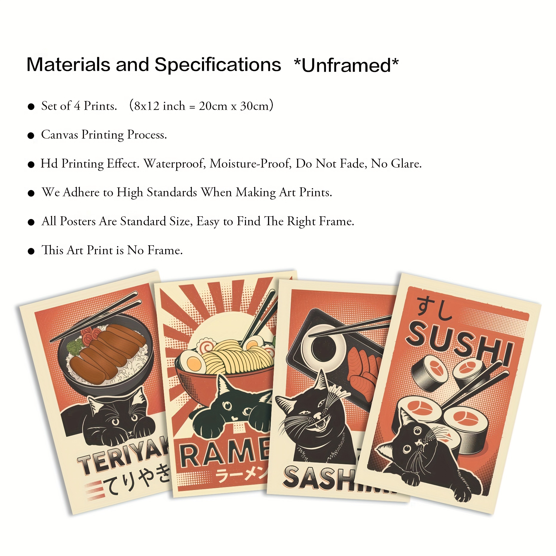 Sushi Sashimi Set Art: Canvas Prints, Frames & Posters