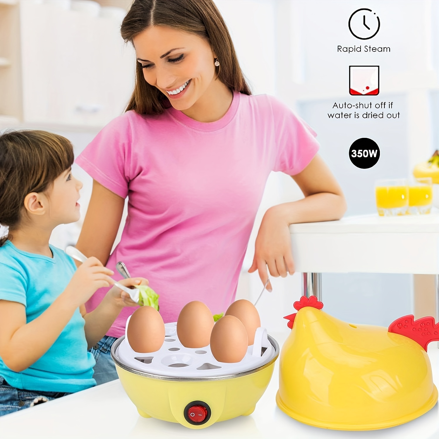 Revolutionize Breakfast With The Multifunctional Us Plug Egg - Temu