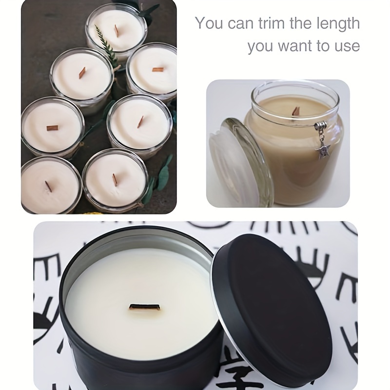 Candle Wick Wood Smokeless Candle Wicks Candle Wicks With - Temu