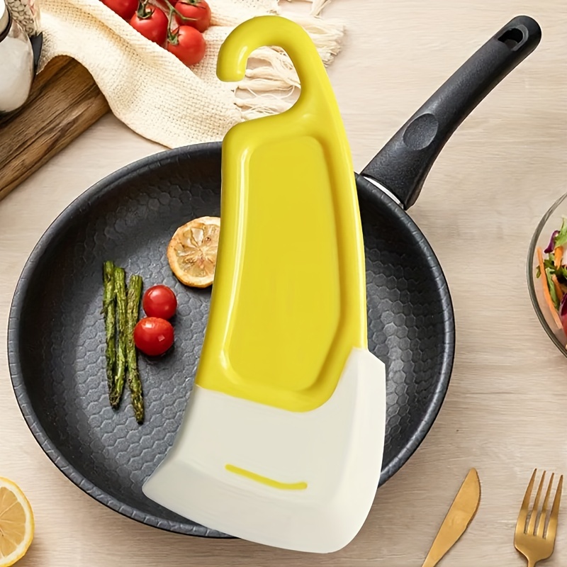 Silicone Soft Scraper Pan Cleaning Scraper Kitchen Dirty Fry Pan Dish Pot  Cleaning Brush Washing Scraper Kitchen Cleaning Tools