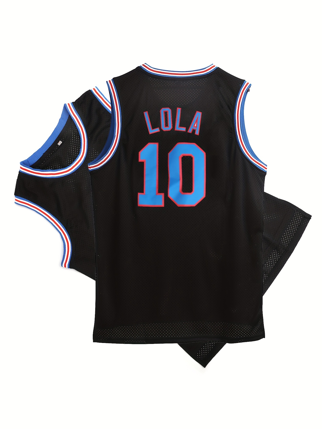  Youth Basketball Jerseys #10 Lola Space Shirts for Boys/Girls  90s Hiphop Party Clothing : Sports & Outdoors