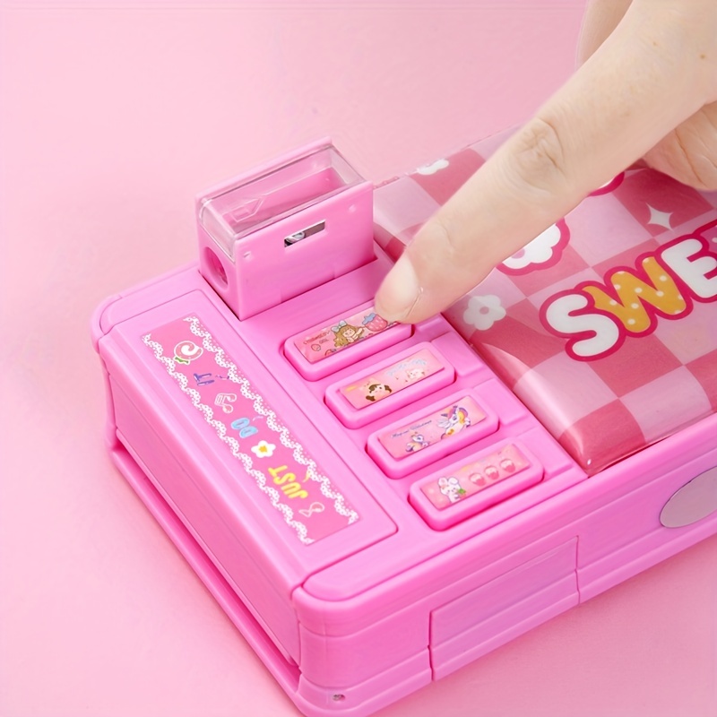 Multifunction Pencil Box With Double Password Lock, Large Capacity