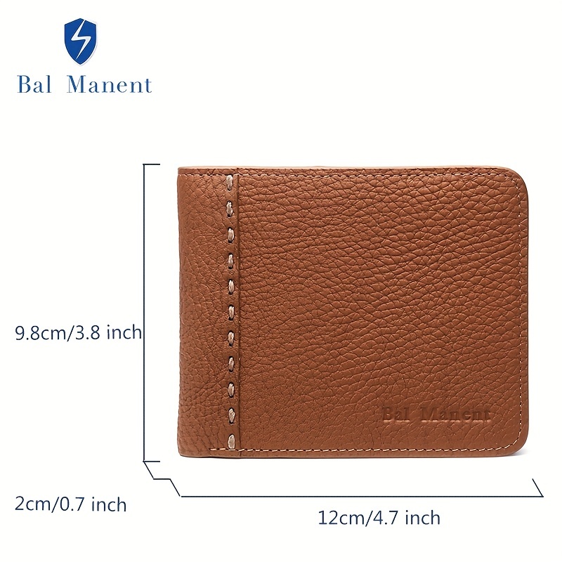 Men's Fashion Leather Short Wallet Money Clip Argyle Pattern Multi-card  Card Holder Purse Horizontal Wallet Coin Purse Gift For Men - Temu