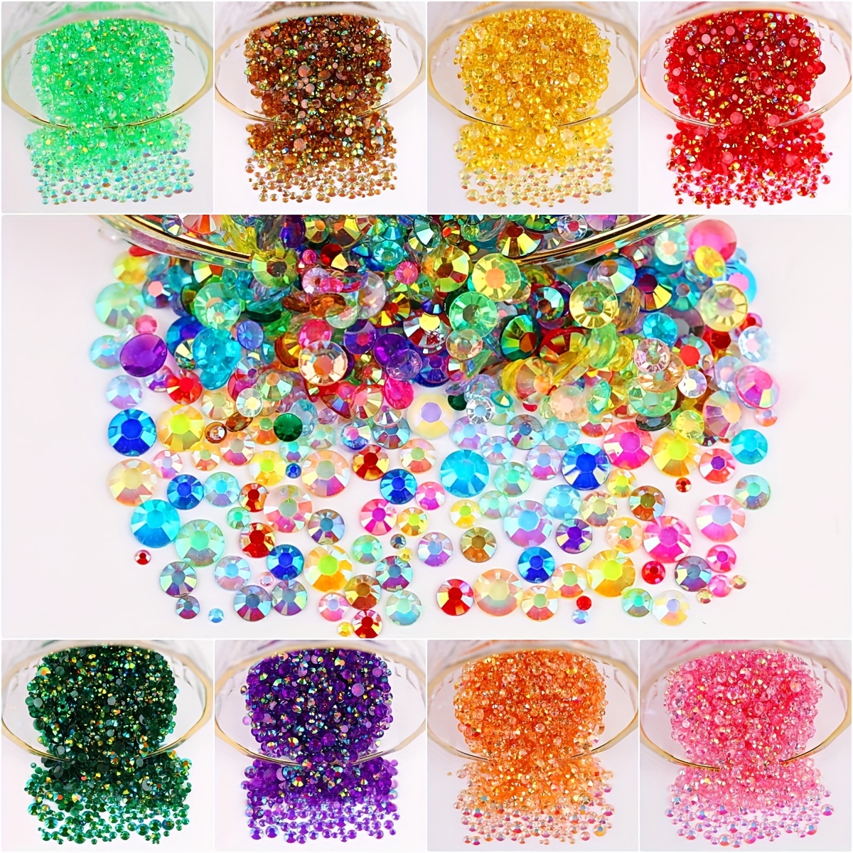 Glue for Hot Pink and Purple Rhinestones for Crafts Clothes Nails Clothing  Fabric Shoes Tumblers, Flatback Pink Purple ab Rhinestones Kit Bedazzle