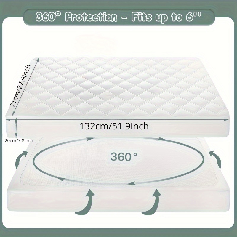 BABY COT BED TODDLER QUILTED MATTRESS WATERPROOF BREATHABLE