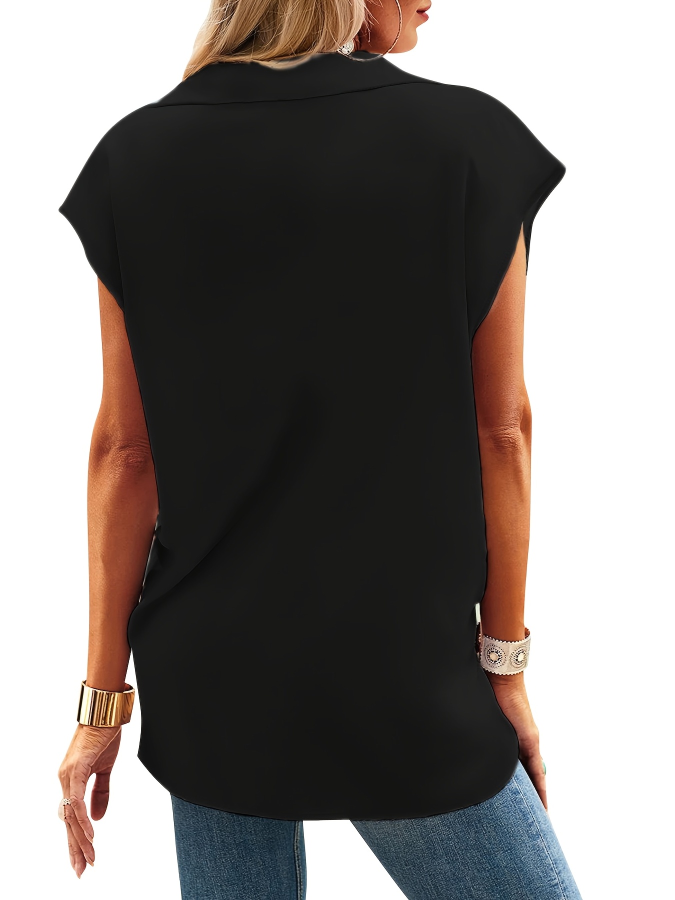 Cuello en V Basica Camiseta Elegant Suelto Tops Casual Fiesta Cómodo  T-Shirt Original tee Playa 2023 Camiseta Manga Corta Mujer Verano Moda  Color Sólido Blusa Camisa Cuello ZXIMX706SALE04085 : : Ropa,  Zapatos