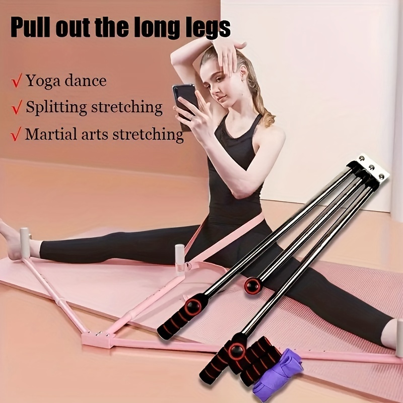 Correa de estiramiento de yoga y fitness, cinturón de banda elástica  ajustable de flexibilidad, correa de entrenamiento de cintura inferior para