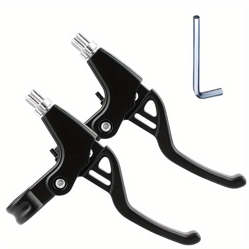 Yiio 1 Pair Bike Brake Levers, Universal Handlebar Aluminum Alloy Bicycle Handle for for Mountain Bike, Kids Bike, Folding Bike, MTB BMX 2.2cm