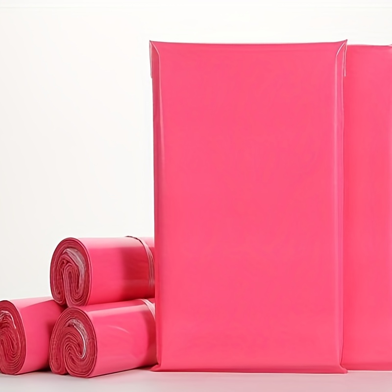 

10pcs Of Stylish Pink Express Bags - Perfect For Any Occasion!