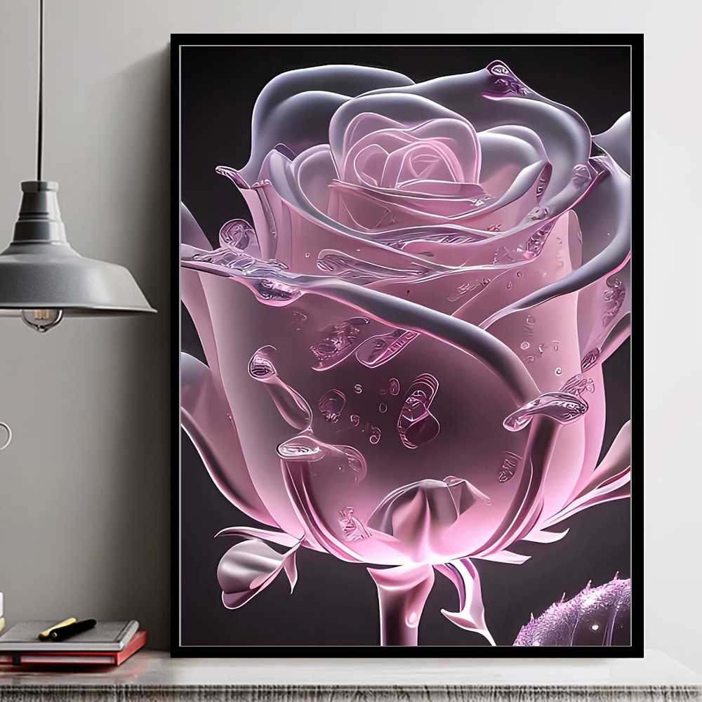 Diamond Painting Rose 7 011, Full Image - Painting