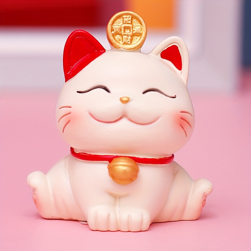 GATTO DELLA FORTUNA GIAPPONESE ORO MANEKI NEKO BRACCIO MOBILE SOLARE CINESE