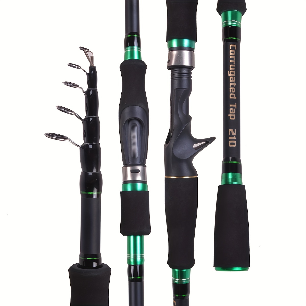 Portable Fishing Pole With Carbon Fiber Casting And - Temu Canada