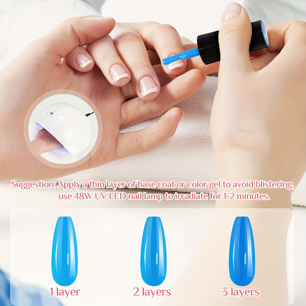 9-Piece Macaron Gel Nail Polish Set with Base, Gloss, and Matte Top Coatings