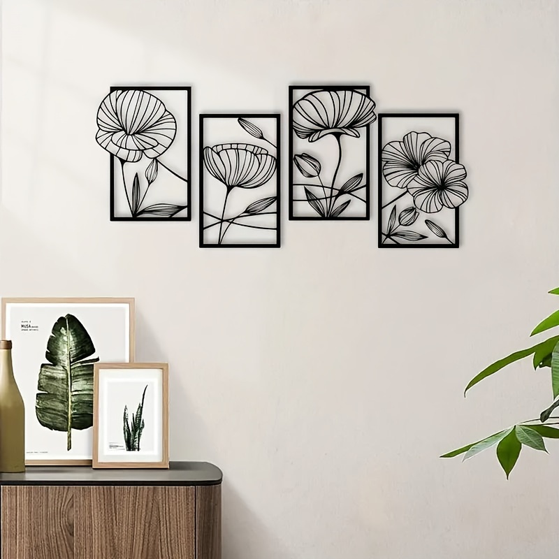 1pc Wall Decor Metal Wall Decor Designed With Lotus Leaf Rustic
