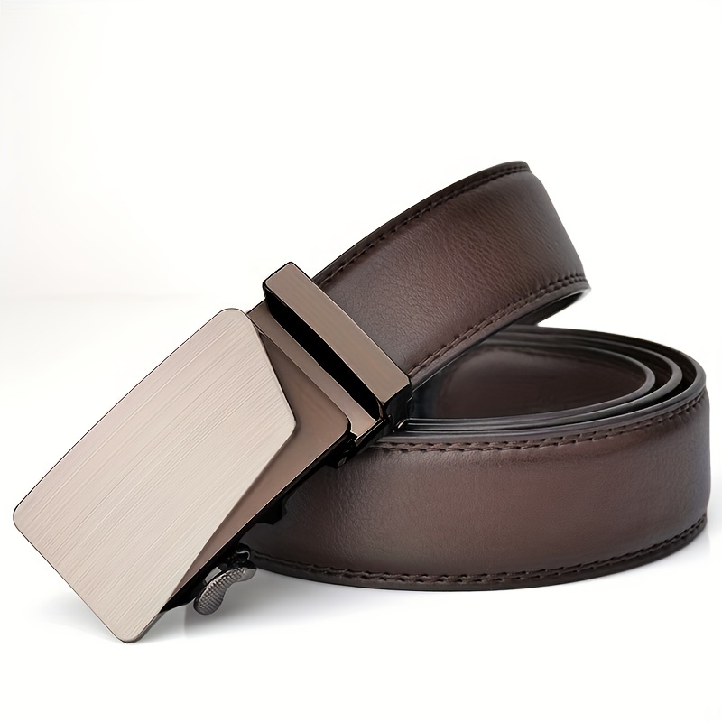 Famous Belt Men's Belts Quality Genuine Luxury Leather Belt Belt Male Strap  Male Metal Automatic Buckle For Men - Temu