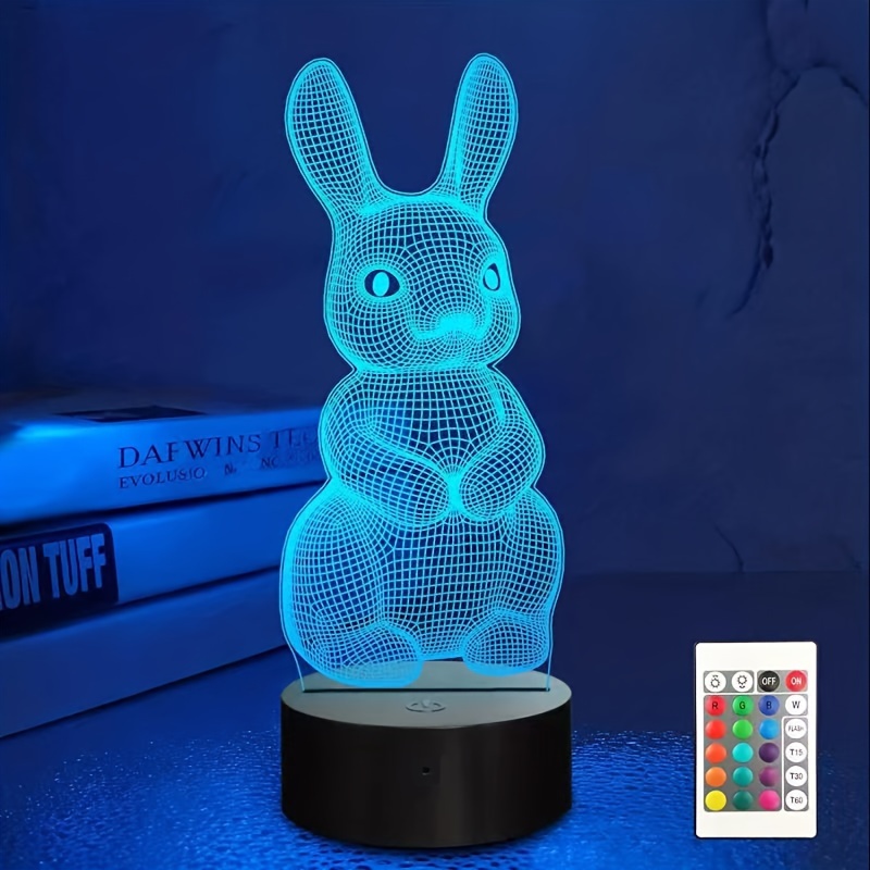 Lampe de bureau ou chevet colorée à oreilles de lapin rabbit