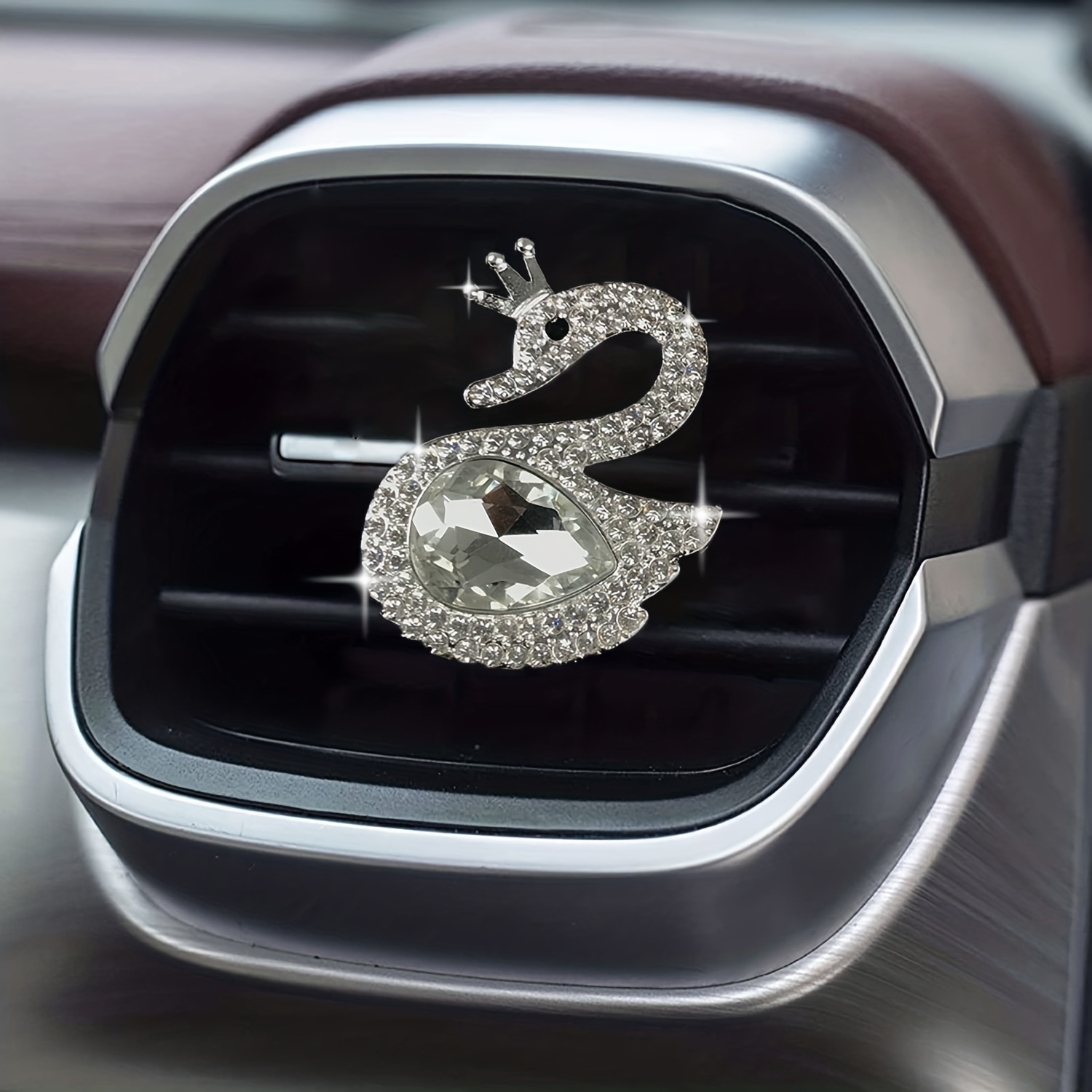 Ornements de décoration de voiture en forme de voiture mignonne, modèle  créatif, parfum en diamant, désodorisant automatique