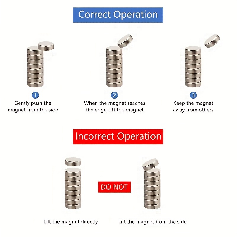 7pcs Strong Neodymium Magnets with Screws for Small Rings