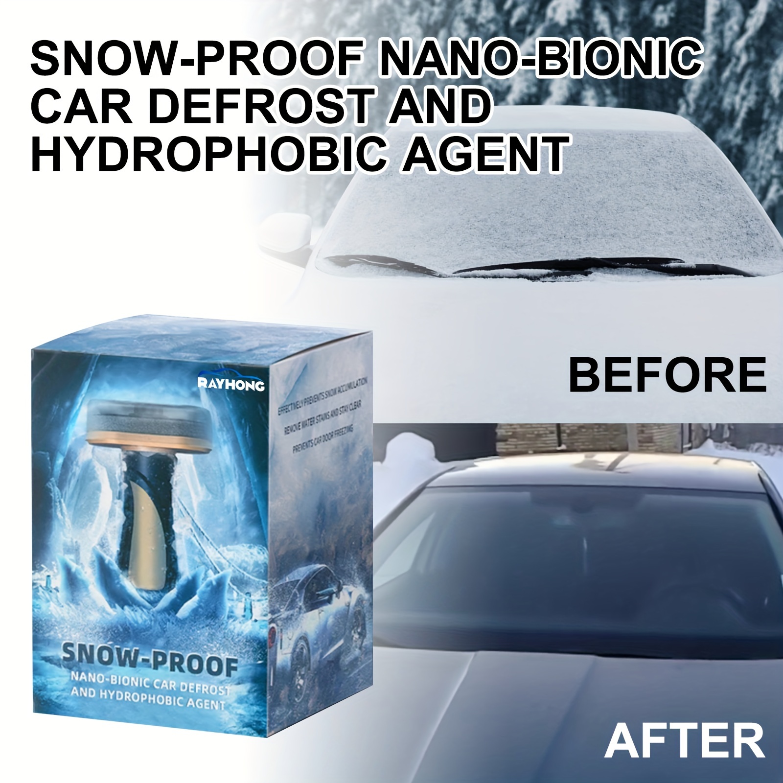 PDTO New Snow Remover Car Windshield Anti-icing Defrosting Device