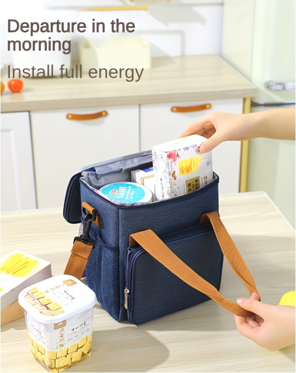 Cation Lunch Box Thermal Insulation Bag For Students And Office Workers  Convenient Aluminum Foil Thickened Thermal Insulation Lunch Box Bag - Temu