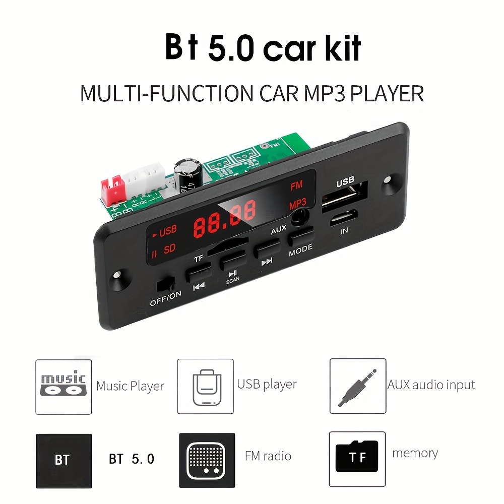 Jajabor Transmisor Fm Automóvil Reproductor Música Mp3 2 - Temu