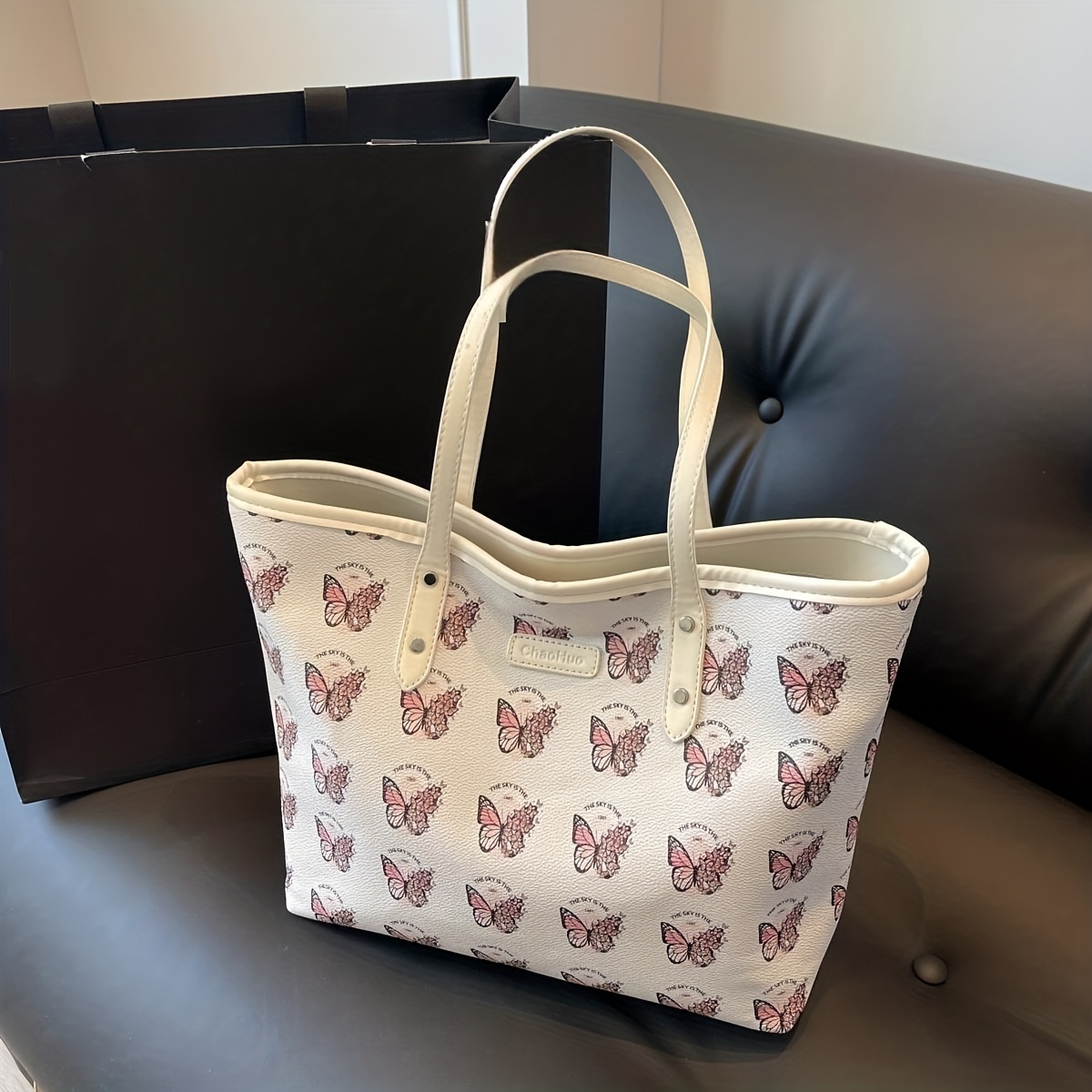 Vintage Geometric Print Tote Bag, Large Capacity Shoulder Bag, Women's  Casual Handbag & Commuter Purse - Temu
