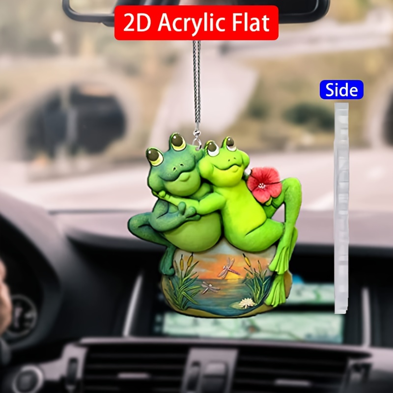 2d Frog Acrylic Pendant, Auto Accessories, Interior Rearview