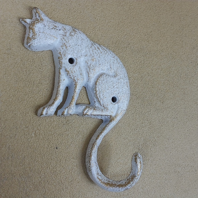 Cute Cat Hooks Creative Adhesive Coat Hook Wall Mounted - Temu Canada