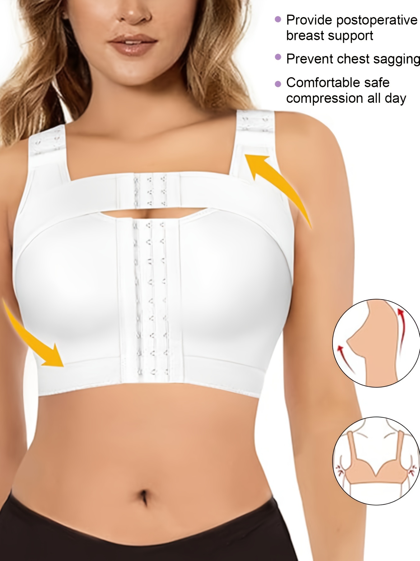 Doctors' Choice Comfort Bra with Hook-Front Closure