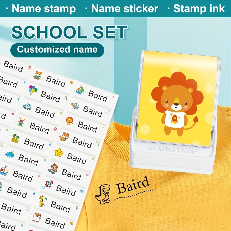 Name Stamp For Clothing Custom Name Stamp Personalized Diy - Temu